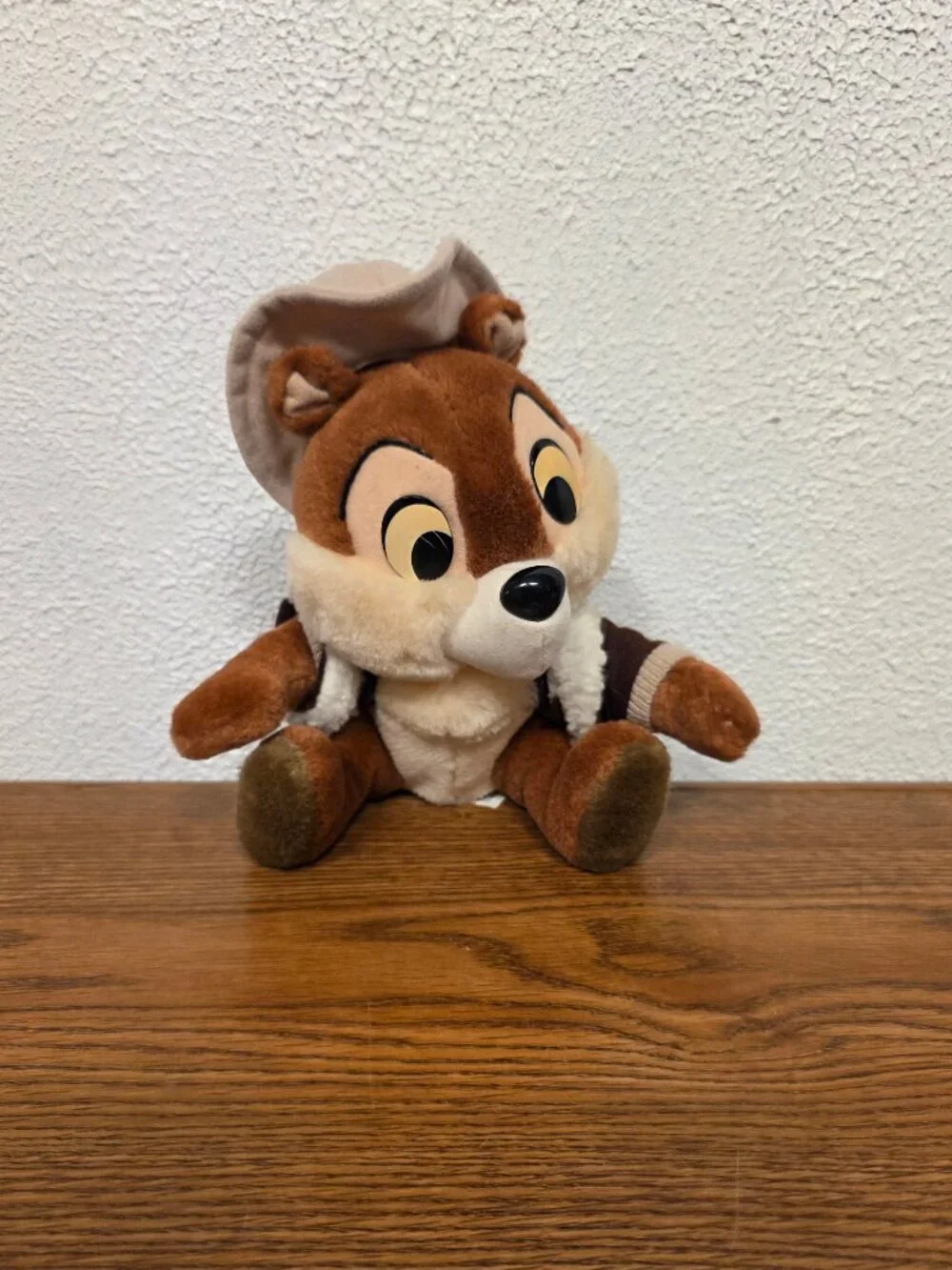 Plush Disney Rescue Range Chip from Chip & Dale - Vintage 1989 - Stuffed Animal